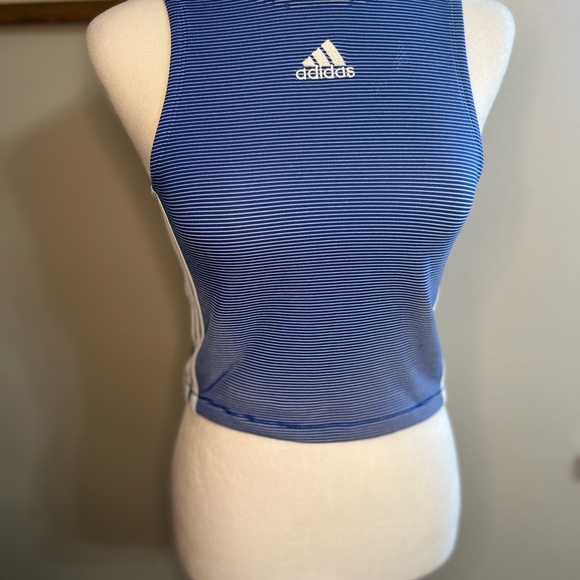 Adidas Womens Zippable Blue Small
Cropped Stripes - Picture 7 of 12